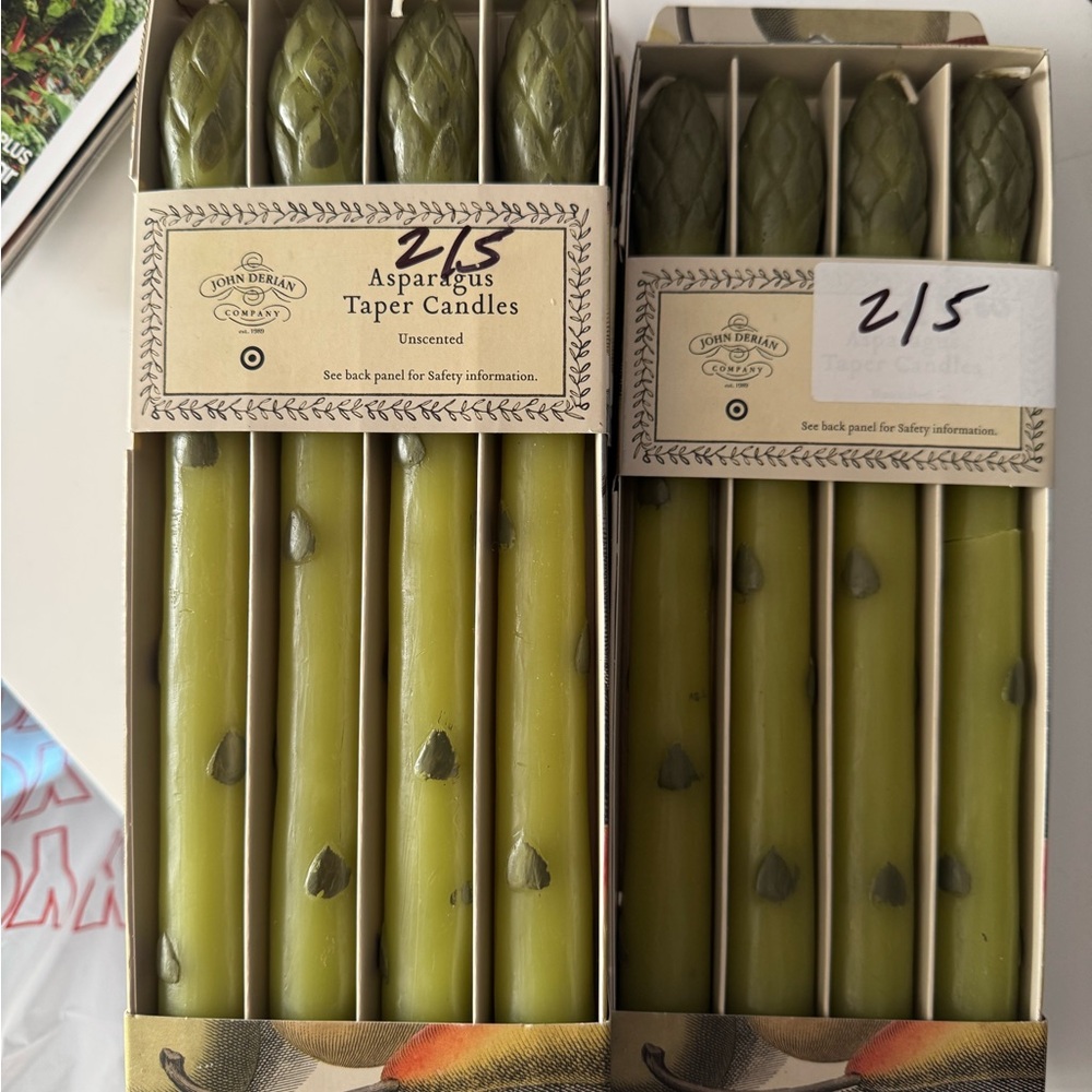 John Derian Target Green Asparagus Candles